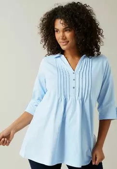 Рубашка поло PINTUCK HENLEY - Long sleeved top Evans, светло-голубой