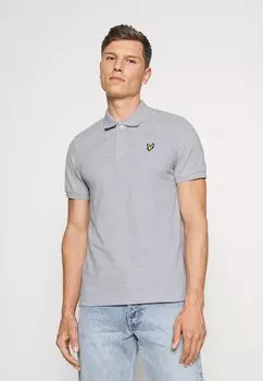 Рубашка-поло PLAIN Lyle & Scott, светло-серый меланж