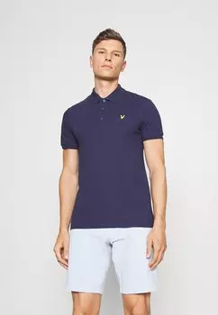 Рубашка-поло PLAIN Lyle & Scott, темно-синий