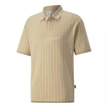 Рубашка поло players lounge polo shirt 'brown' Puma, коричневый