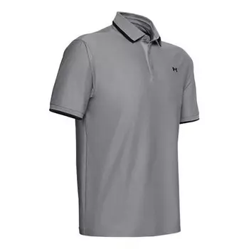 Рубашка поло playoff pique polo shirt 'steel grey' Under Armour, серый
