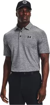 Рубашка-поло Playoff Polo 3.0 Under Armour Golf, цвет Black/White/Black