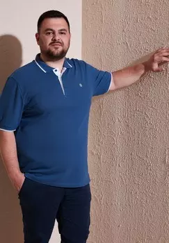 Рубашка поло PLUS SIZE Buratti, синий