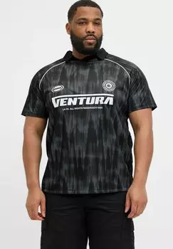 Рубашка поло PLUS SIZE Jack & Jones, черный