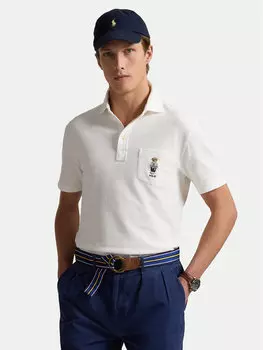 Рубашка поло по индивидуальному заказу 710963818001 Polo Ralph Lauren, белый