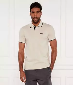 Рубашка поло Пол Slim fit Boss Green, желтый