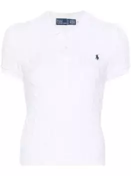 Рубашка поло Polo Pony фактурной вязки POLO RALPH LAUREN, белый