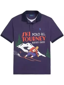 Рубашка-поло Polo Pony из хлопка Polo Ralph Lauren, синий