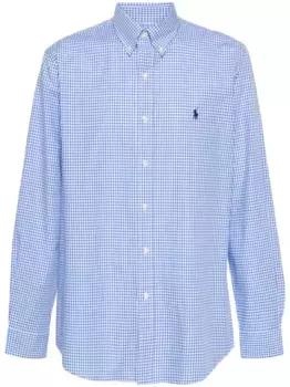Рубашка поло Polo Pony в клетку POLO RALPH LAUREN, синий
