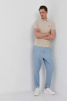 Рубашка поло Polo Ralph Lauren, бежевый