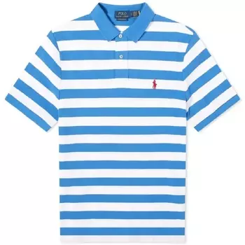 Рубашка-поло Polo Ralph Lauren Bold Stripe, голубой, белый