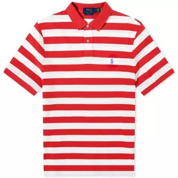 Рубашка-поло Polo Ralph Lauren Bold Stripe, красный, белый