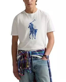 Рубашка поло Polo Ralph Lauren Classic Fit Big Pony Jersey T-Shirt, цвет Nevis 1