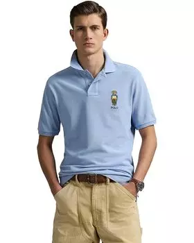 Рубашка поло Polo Ralph Lauren Classic Fit Polo Bear Mesh Polo Shirt, цвет Sp25 Chmbry Blu Beach Shp Bear