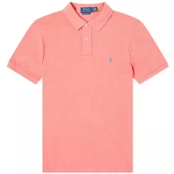 Рубашка поло Polo Ralph Lauren Custom Fit, розовый
