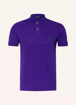 Рубашка поло POLO RALPH LAUREN Piqu Slim Fit, фиолетовый