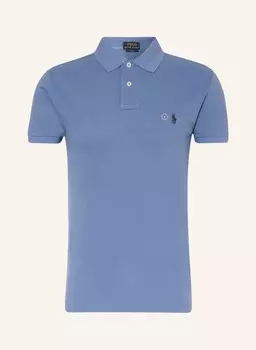 Рубашка поло POLO RALPH LAUREN Piqu Slim Fit, синий