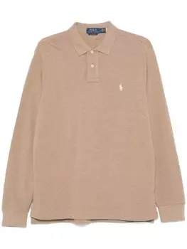 Рубашка поло Polo Ralph Lauren Polo Pony с вышивкой, коричневый