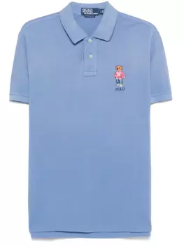 Рубашка поло Polo Ralph Lauren Polo с нашивкой «Медведь», синий