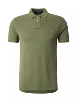 Рубашка поло Polo Ralph Lauren Regular fit Shirt, оливковый