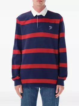 Рубашка поло Polo Ralph Lauren в полоску регби, синий
