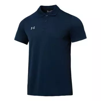 Рубашка поло polo shirt 'navy blue' Under Armour, синий