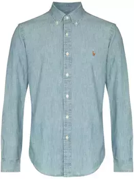 Рубашка Polo Pony из ткани шамбре POLO RALPH LAUREN, синий