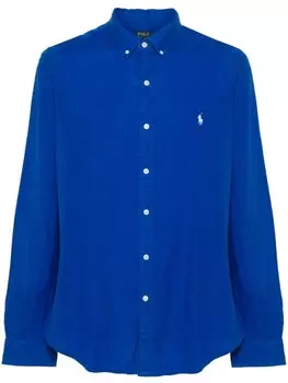 Рубашка Polo Pony льняная Polo Ralph Lauren, синяя