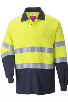 Рубашка-поло Portwest с длинными рукавами, желтый