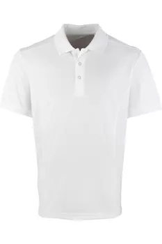 Рубашка-поло Premier Coolchecker Pique с короткими рукавами, белый