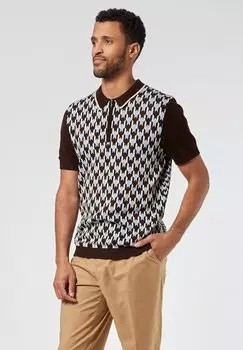 Рубашка поло PRESSED OUT EMOTIONS 4funkyflavours, коричневый