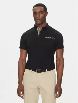 Рубашка поло приталенная Corpatch MML1071BK71 Barbour, черный