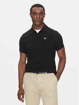 Рубашка поло приталенная Original Sports MML0358BK31 Barbour, черный