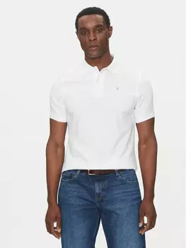 Рубашка поло приталенная Original Sports MML0358WH11 Barbour, белый