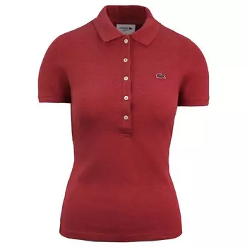 Рубашка поло приталенного кроя Lacoste, красный