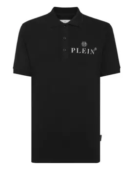 Рубашка-поло приталенного кроя SS Iconic Plein Philipp Plein, черный