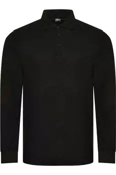 Рубашка-поло Prortx с длинными рукавами, черный
