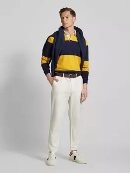 Рубашка поло прямого кроя с длинными рукавами Polo Ralph Lauren, золотой