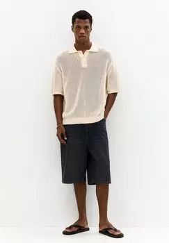 Рубашка поло PULL&BEAR, белый