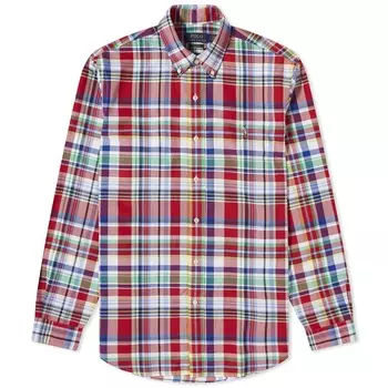 Рубашка Polo Ralph Lauren Check Oxford, цвет Red & Blue Multi
