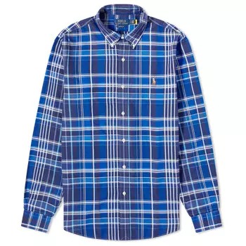 Рубашка Polo Ralph Lauren Check Oxford, цвет Blue Multi