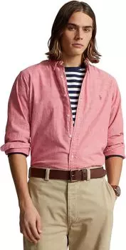Рубашка Polo Ralph Lauren Classic Fit Chambray Shirt, красный
