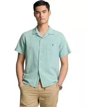 Рубашка Polo Ralph Lauren Classic Fit Linen-Cotton Camp, цвет Celadon