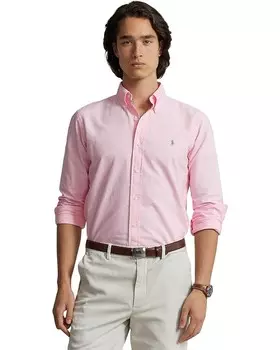 Рубашка Polo Ralph Lauren Classic Fit Long Sleeve Garment Dyed Oxford, цвет Carmel Pink