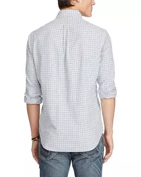 Рубашка Polo Ralph Lauren Classic Fit Oxford Shirt, цвет Blue/White Multi