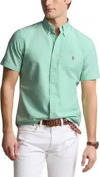 Рубашка Polo Ralph Lauren Classic Fit Plaid Oxford Shirt, цвет Classic Kelly