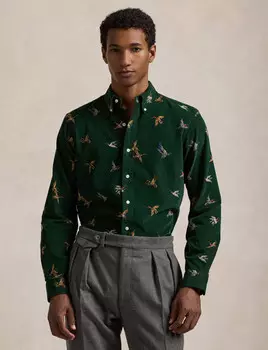 Рубашка POLO RALPH LAUREN Classic fit, зеленый