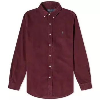 Рубашка Polo Ralph Lauren Corduroy Button Down, бордовый