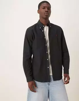 Рубашка Polo Ralph Lauren Custom Fit черного цвета