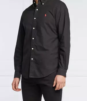 Рубашка POLO RALPH LAUREN custom fit, черный